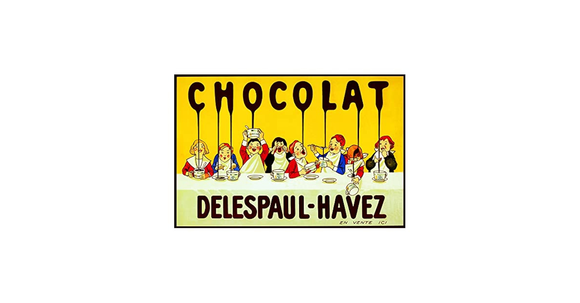 フランスアンティーク　紙袋　CHOCOLATE DELESPAUL-HAVEZ フランスアンティーク紙袋CHOCOLATE DELESPAUL-HAVEZ